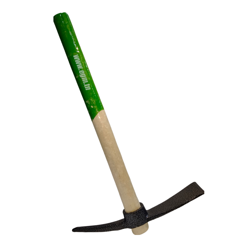 PIOCHE DE JARDINAGE AVEC M.BOIS VERT COURTE