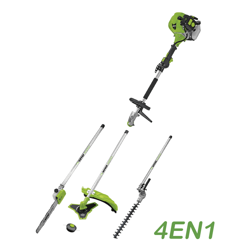 DEBROUSSAILLEUSE TAILLE HAIE & TRANCONNEUSE A CHAINE THERMIQUE 4EN1 1.6CV/1.2KW 33CC VITO