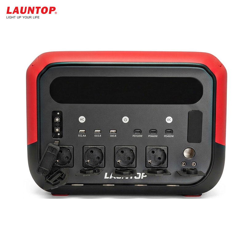 STATION ELECTRIQUE PORTABLE 2600W 220V AVEC CONTROLEUR APP WIFI BLUETOOTH LAUNTOP