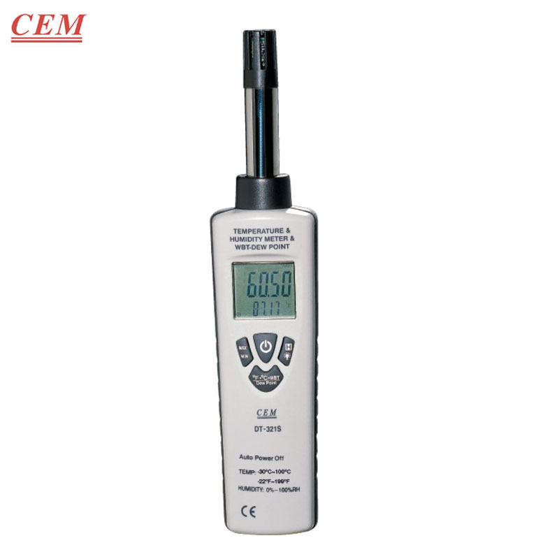 THERMO-HYGROMETRE UNIVERSEL 2EN1 AVEC TEMPERATURE DE BULBE HUMIDE & POINT DE ROSEE CEM