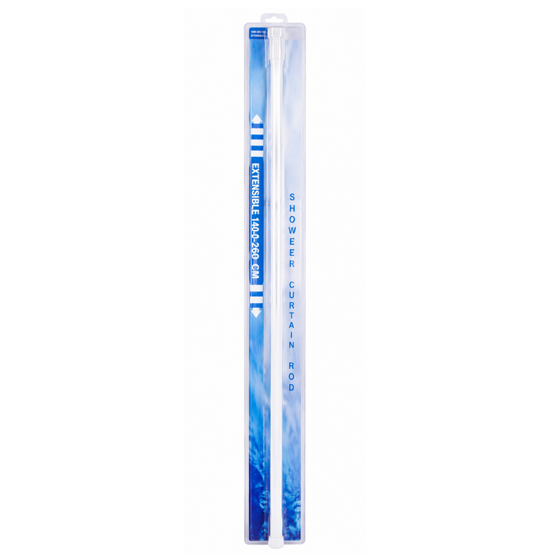 TRINGLE RIDEAU DE DOUCHE BLANC EXTENSIBLE 1100-2000MM CHINA G.Z